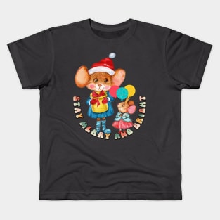 Stay Merry and Bright Kids T-Shirt